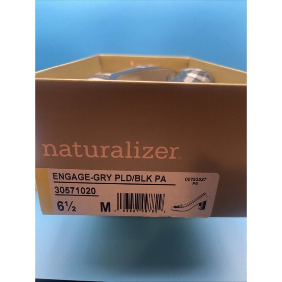 Naturalizer‎ Women’s Heel Shoes 6.5 Engage GRY PLD BLK PA M - Picture 11 of 12